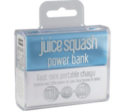 JUICE Squash Mini Power Portable Power Bank - Aqua